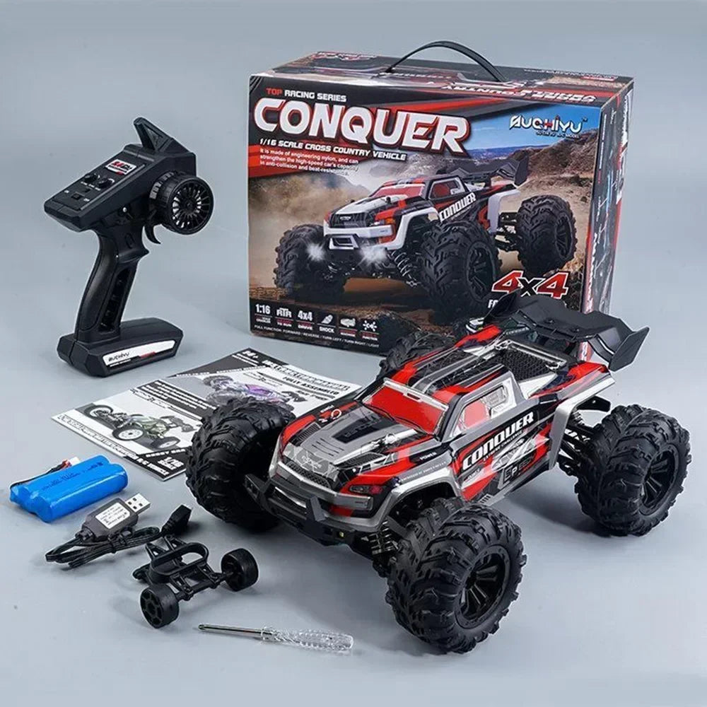 S140 RC Monstertruck โ 50 km/u 4WD Raceauto 1:16 voor Kinderen