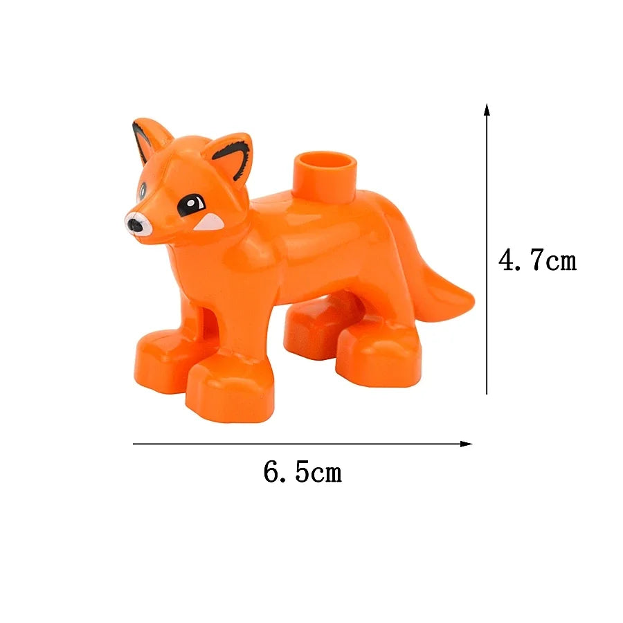 Dieren Bouwstenen Kind – 72x Grote Duplo Blokken Set (3+ Jaar)