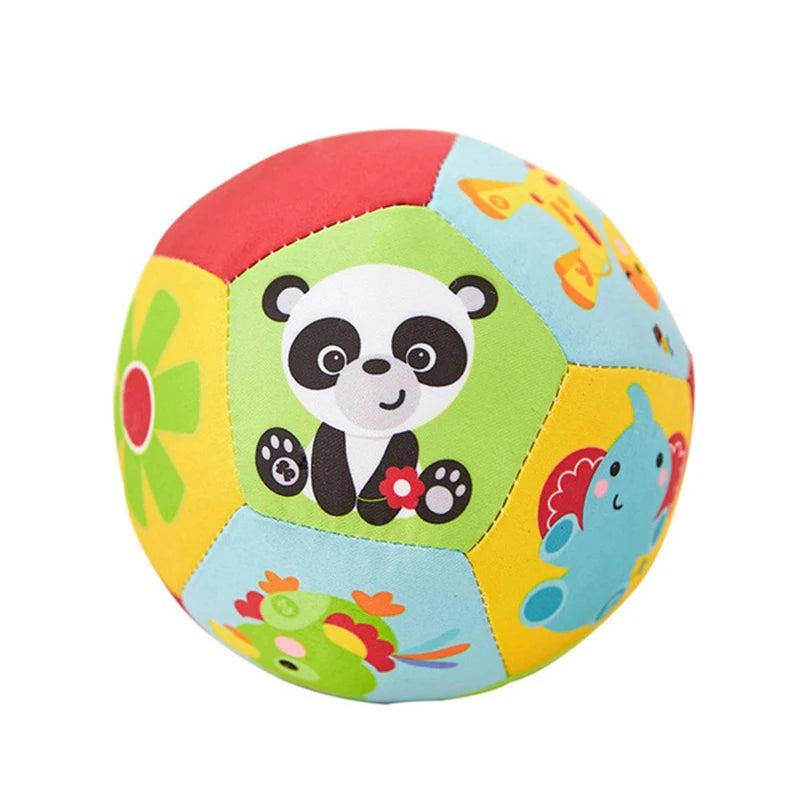 Opblaasbaar baby speelgoed met rammelaar
