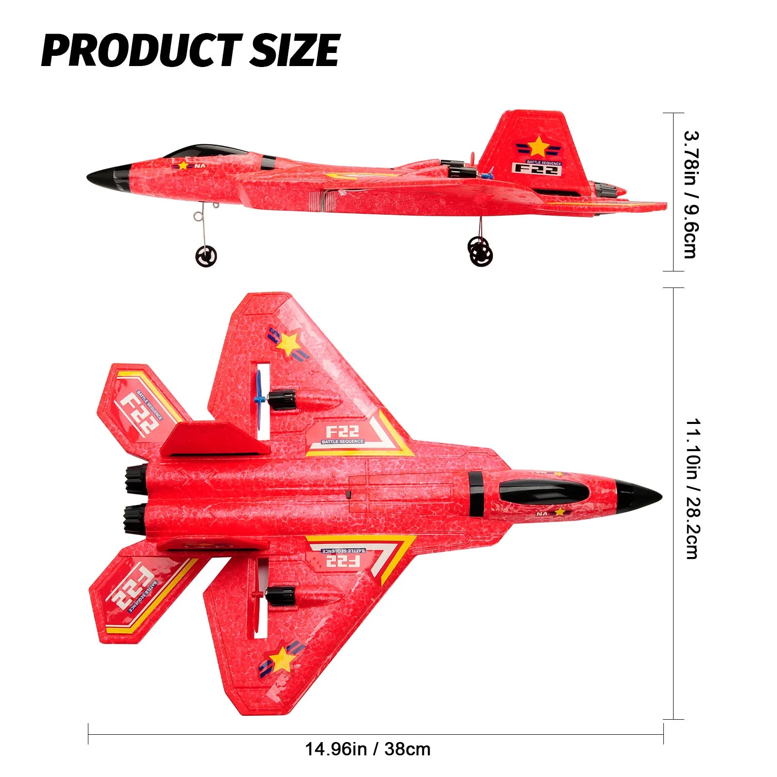 F22 RC Vliegtuig – Lichtgewicht Schuim Raptor met Afstandsbediening