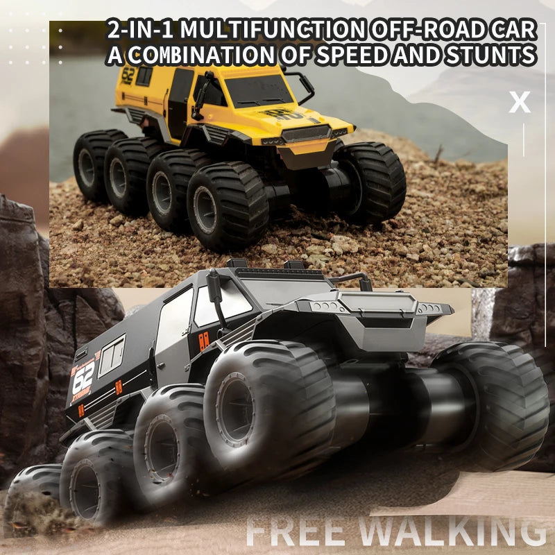 Waterdichte 8x8 RC Stuntauto – JJRC Q137 voor Kinderen (30 min)