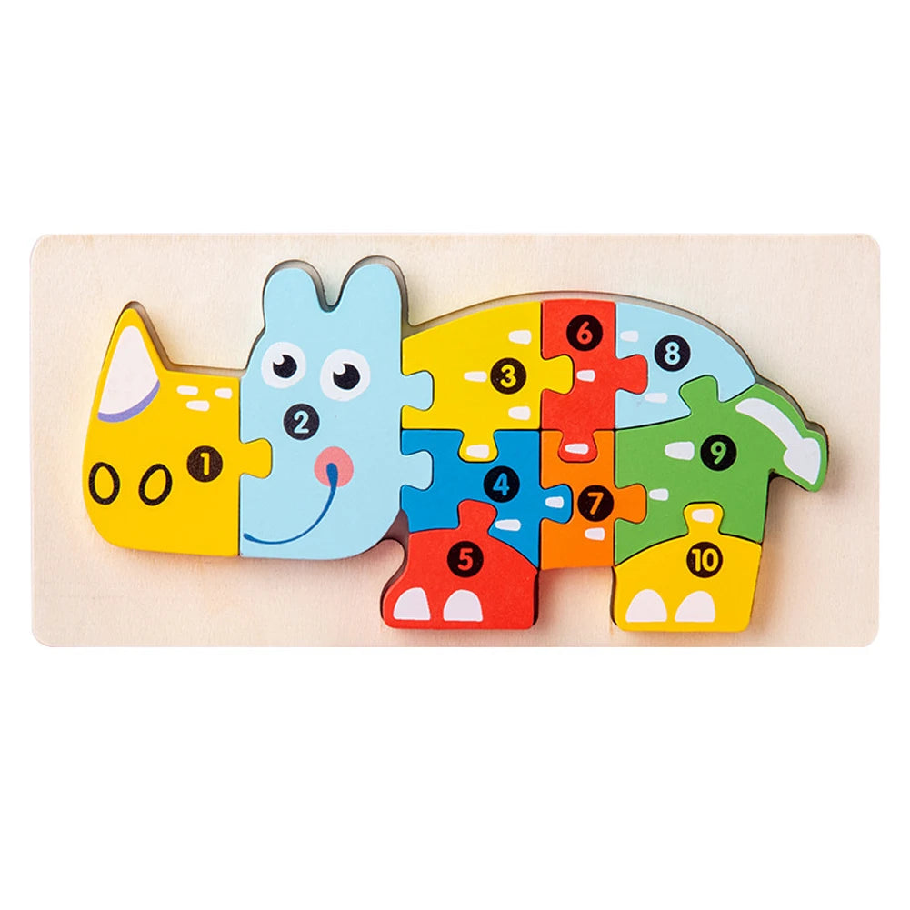 3D Houten Puzzel Educatief – Bouwplezier voor Kinderen (3-12 jaar)