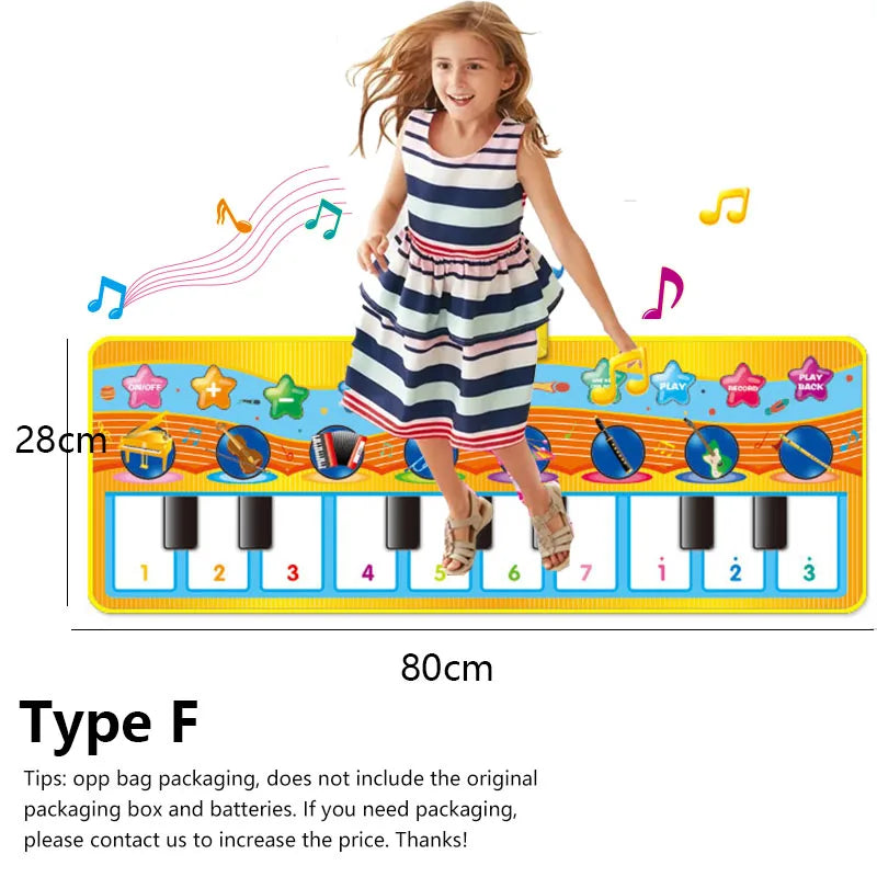 Pianomat Kinderen – Interactieve Muziekmat met Geluid 3-6 Jaar