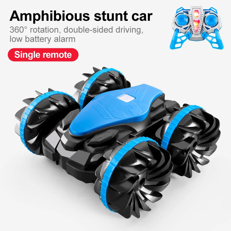 Amfibische RC Stuntauto – 4WD Waterdicht 360° Speelgoedauto