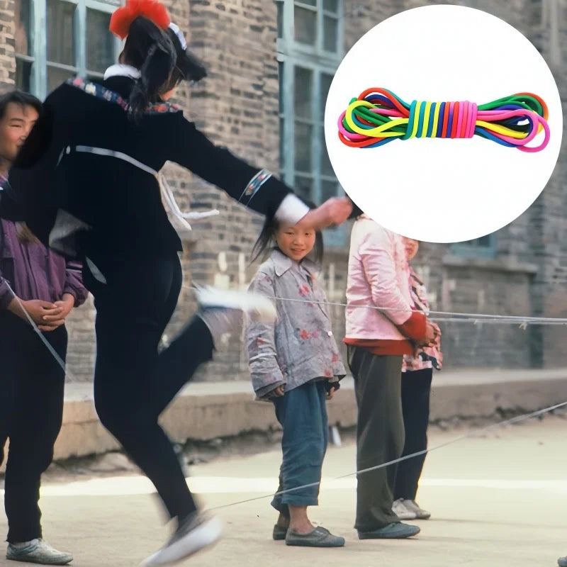Rubberen Springband 5–10m – Klassiek Springtouw Speelgoed Kinderen