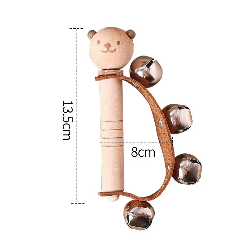Muzikale Houten Rammelaar – Montessori Speelgoed voor Baby’s (0-3 jaar)