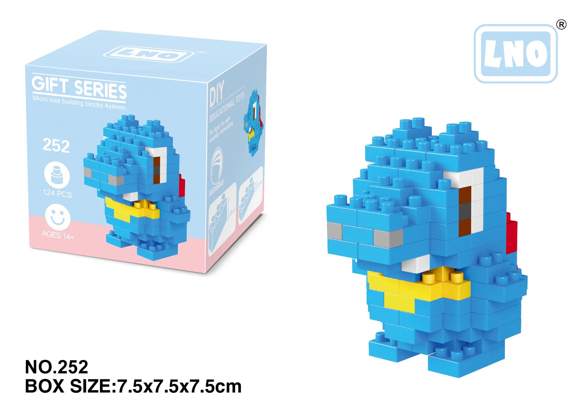 Pokemon Nanoblocks – Charizard & Kyogre Bouwset (14+ Jaar)