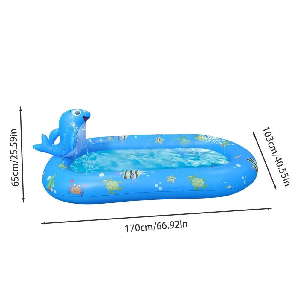 Opblaasbare Spuitmat Kinderen – Sproeibad Watermat 3+ Tuin