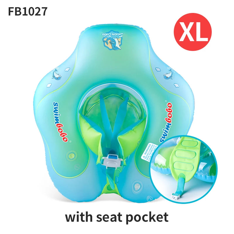 Opblaasbare Baby Zwemwagen met Zonnekap – Veilig & Comfortabel