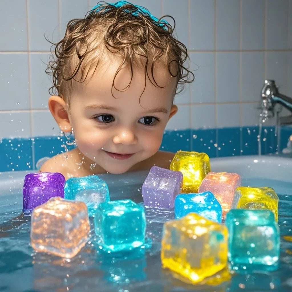 6/12x LED Badspeelgoed – Lichtgevende Speeltjes voor Baby & Kind