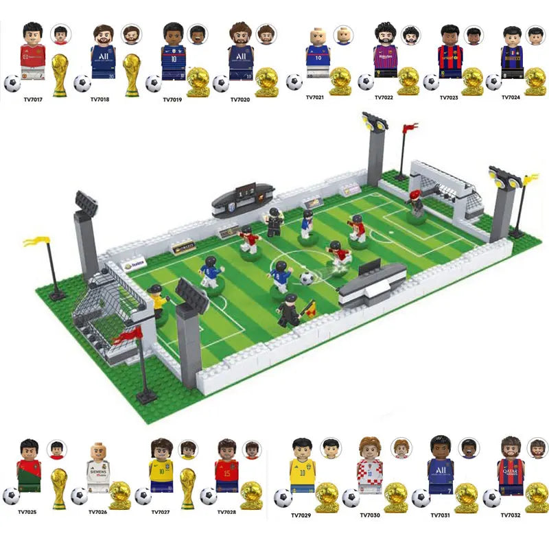 Tafelvoetbal Bouwset – Voetbalstadion & Wereldteam (14+ jaar)