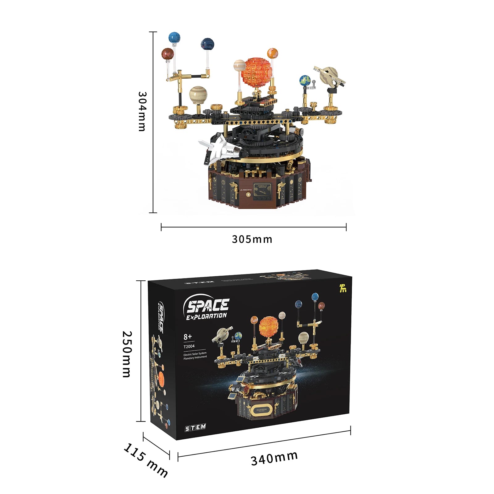 Technisch Zonnestelsel Bouwset – 1098-delig Educatief Model (14+)