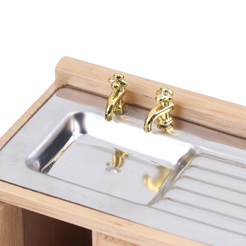 1:12 Miniatuur Poppenhuis Kast – Witte Keramische Meubelset