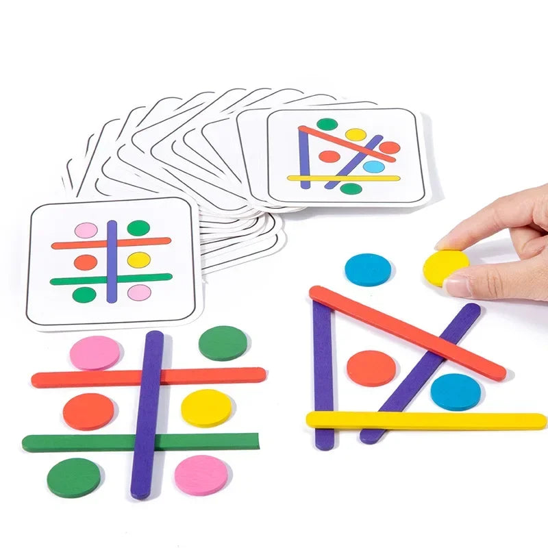 Montessori Houten Speelgoed – Kleurrijk Educatief Blokken (0-6 jaar)