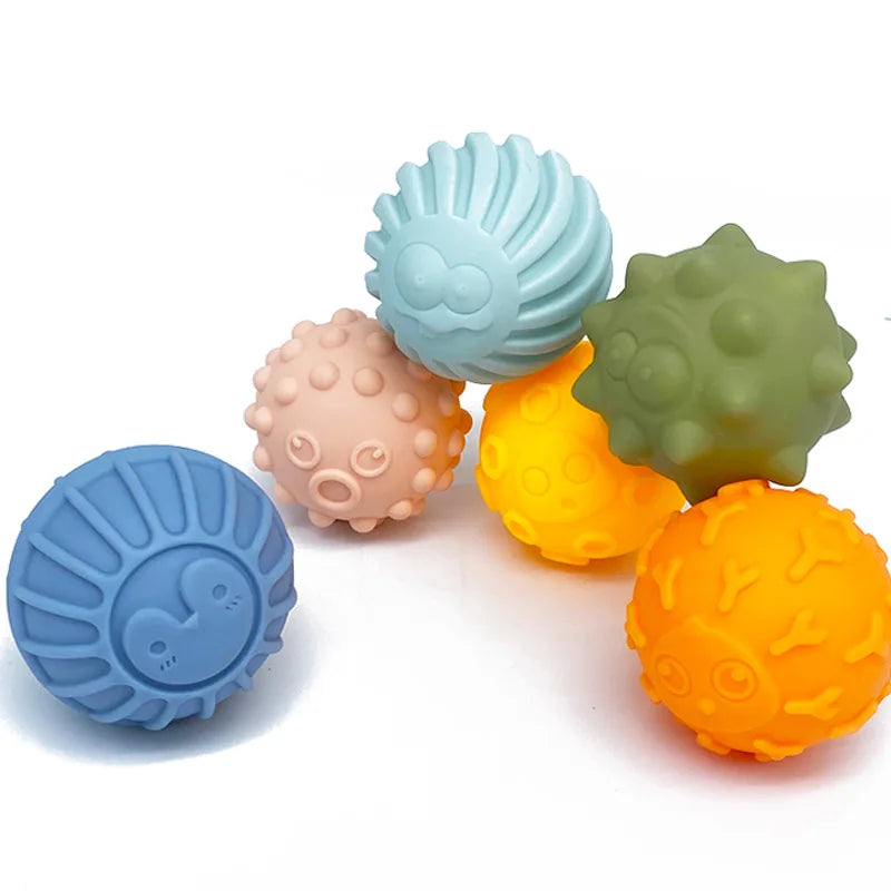 Zintuiglijke Babyballen – Zachte Silicone Speelballen – 3-12 Maanden