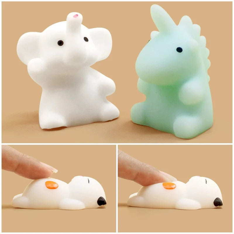 Mochi Squishies – Set van 5 t/m 50 Zachte Knijpfiguren voor Kinderen