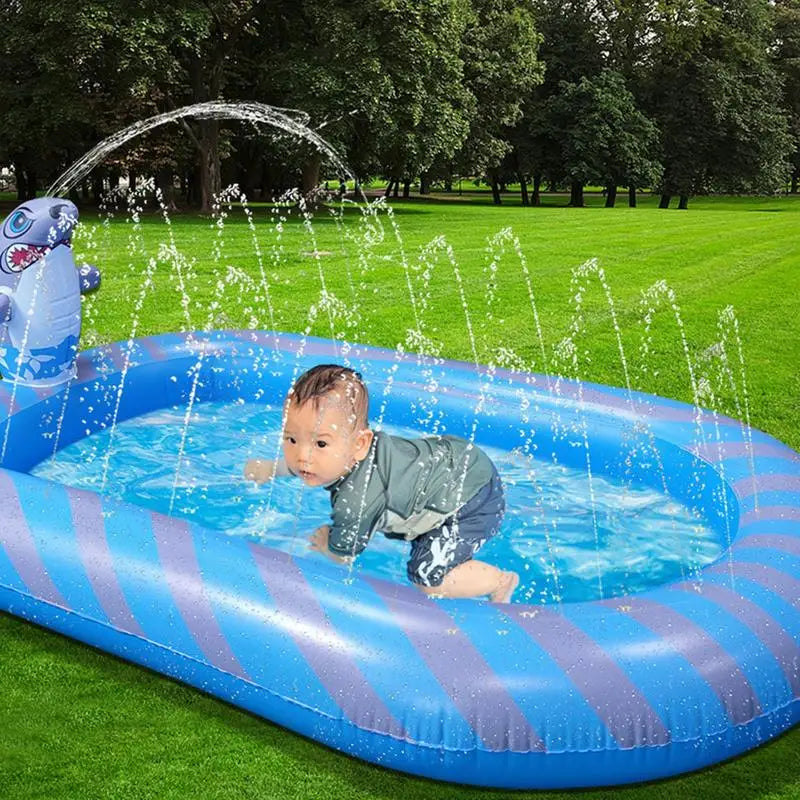 Opblaasbare Spuitmat Kinderen – Sproeibad Watermat 3+ Tuin