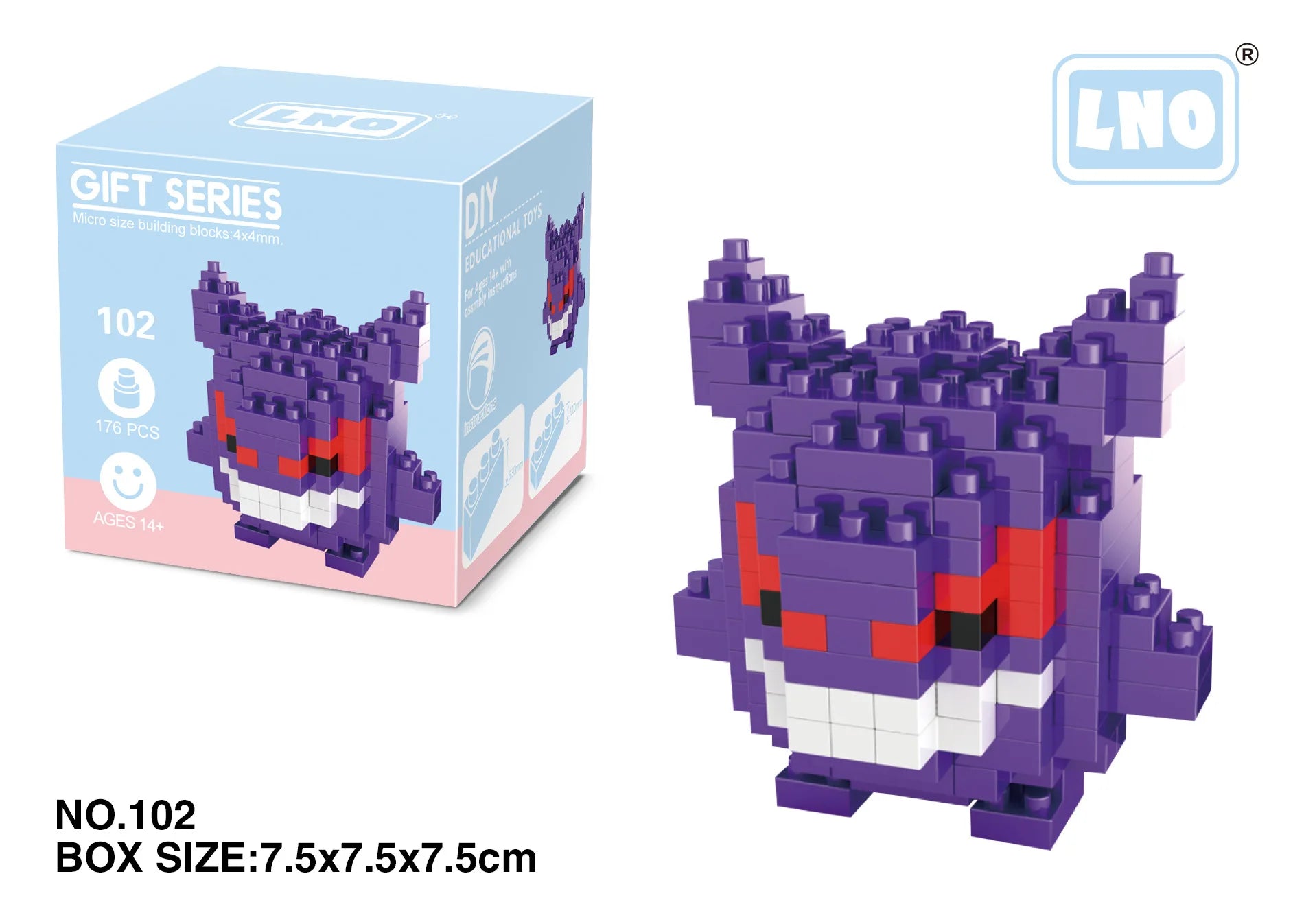 Pokemon Nanoblocks – Charizard & Kyogre Bouwset (14+ Jaar)