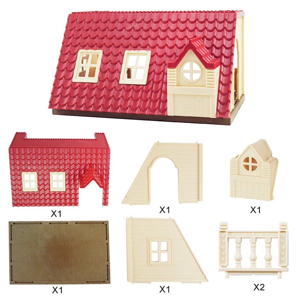1:12 Poppenhuis Meubels Villa – Miniatuur Keuken- en Dinette Set