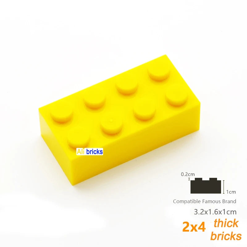 80 Stuks Bouwstenen – Dikke Blokken Compatibel met Lego (3+)