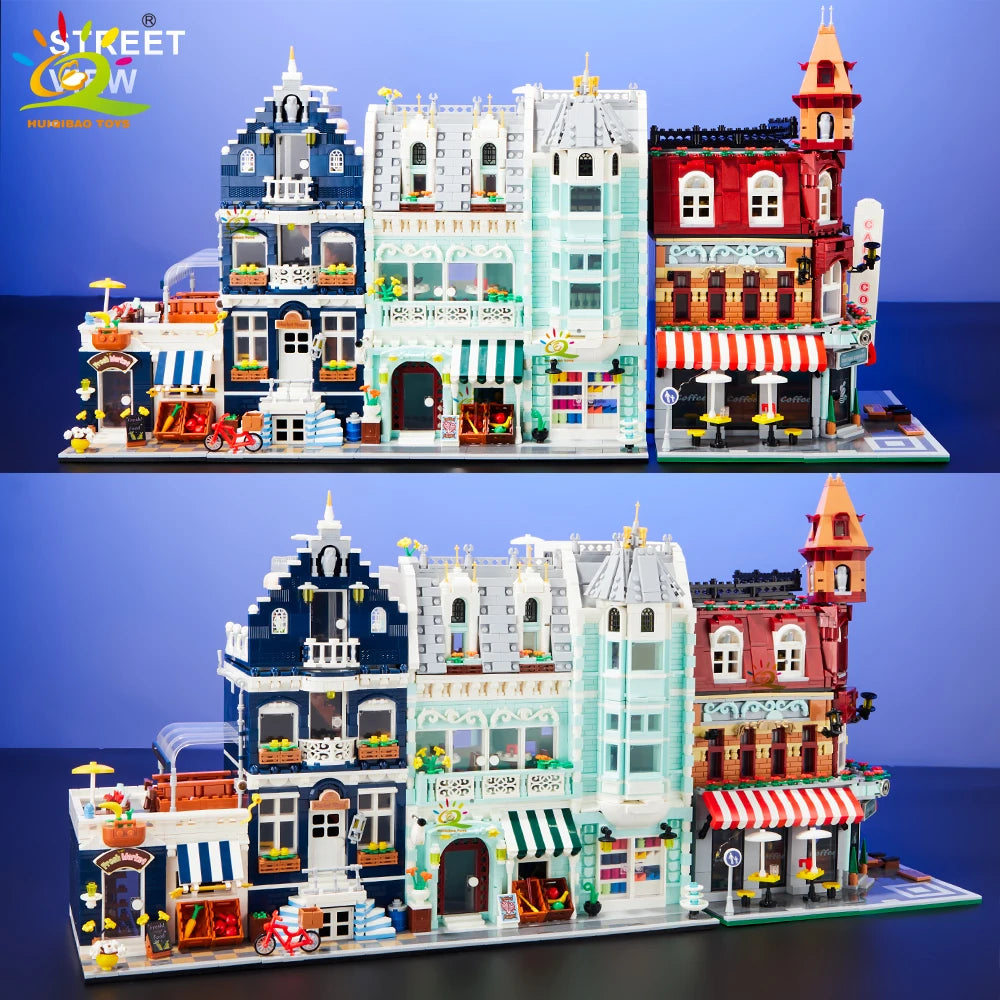 City Corner Coffee Bouwset – Mini Café Speelgoed | 14+ | MOC Style