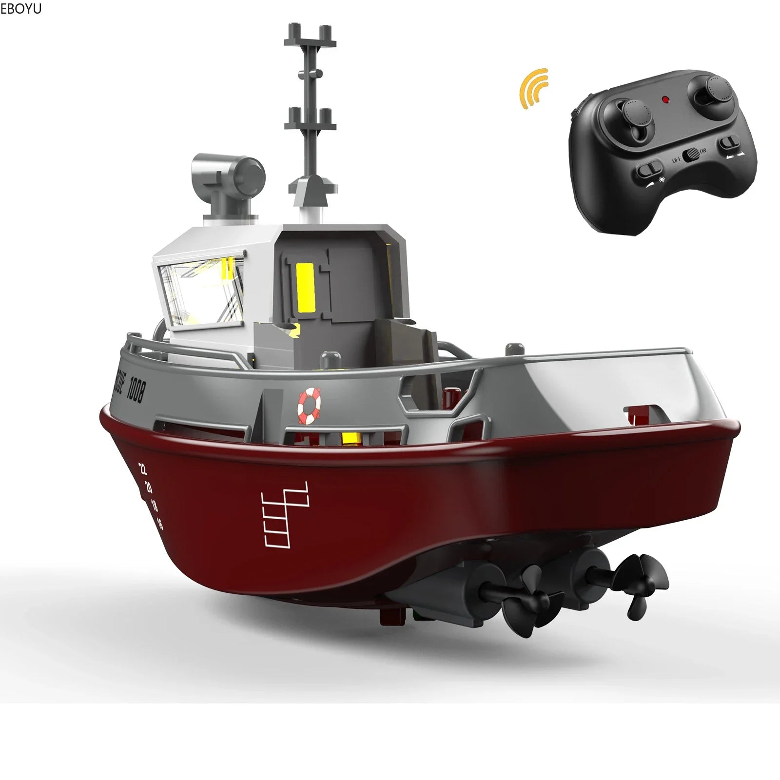 S820 RC Brandweerboot 2.4G – Waterstraal & 20 min Speeltijd