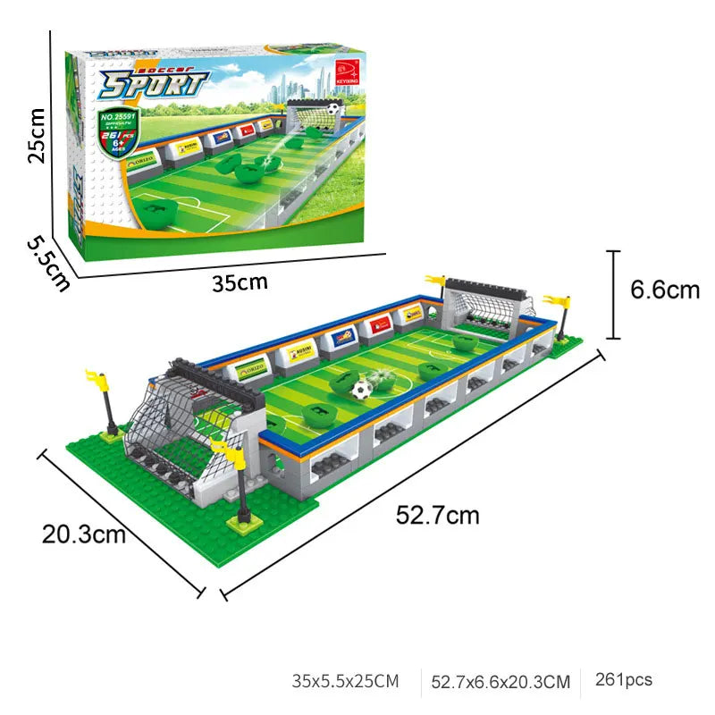 Tafelvoetbal Bouwset – Voetbalstadion & Wereldteam (14+ jaar)