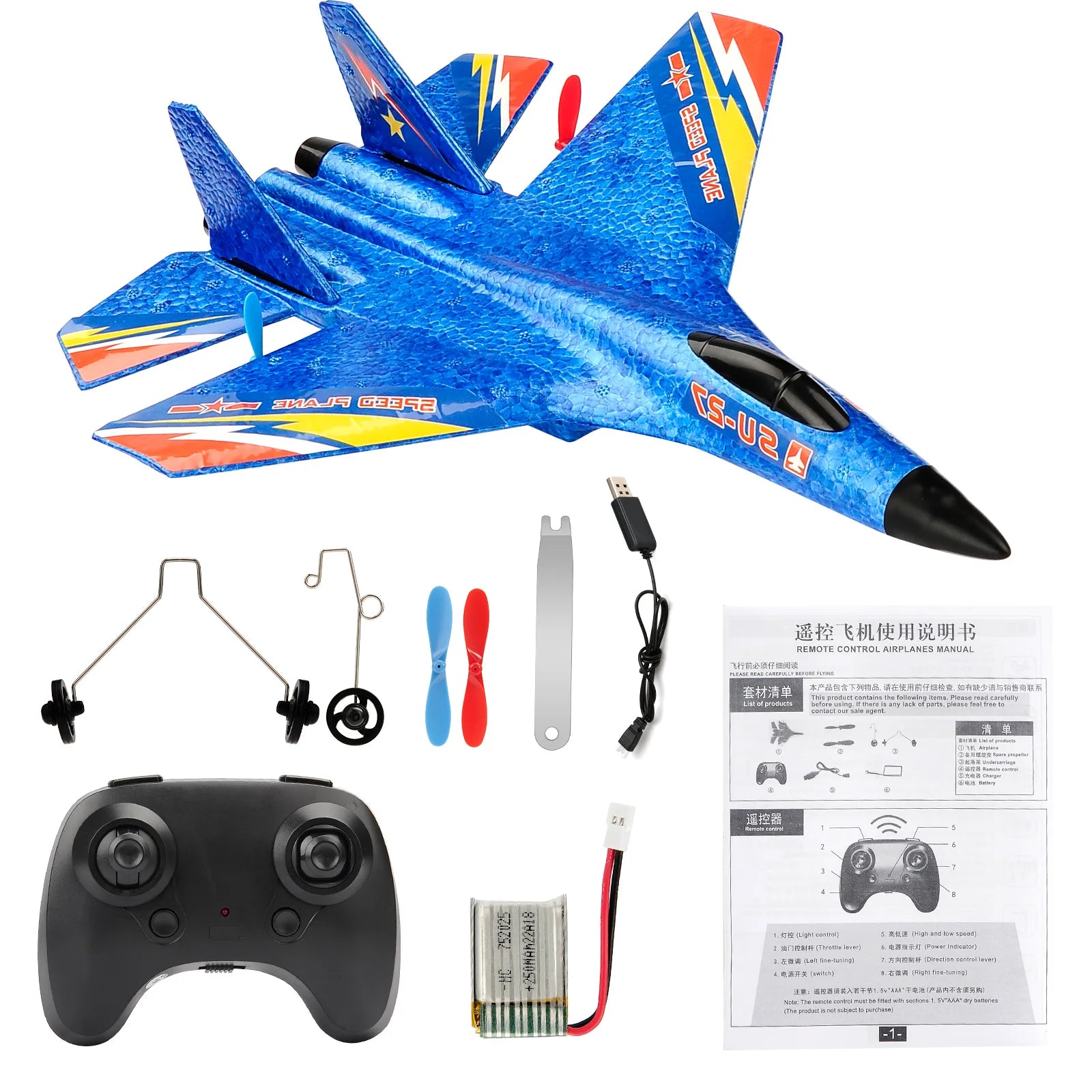 F22 RC Vliegtuig – Lichtgewicht Schuim Raptor met Afstandsbediening