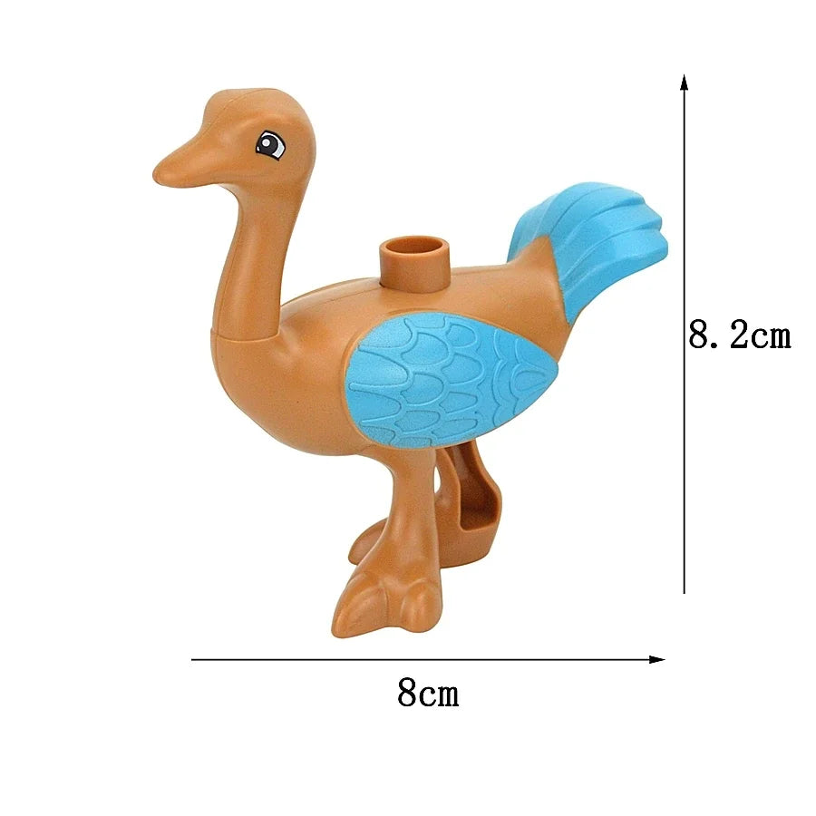 Dieren Bouwstenen Kind – 72x Grote Duplo Blokken Set (3+ Jaar)