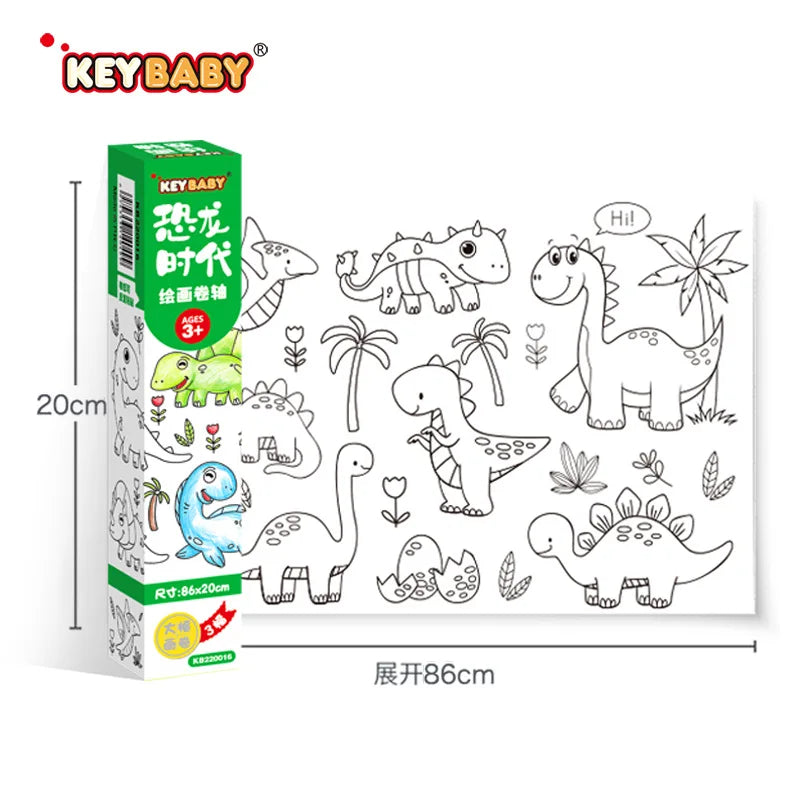 Kleurpapierrol Kinderen – Montessori Tekenrol 3m (Tekenspeelgoed)