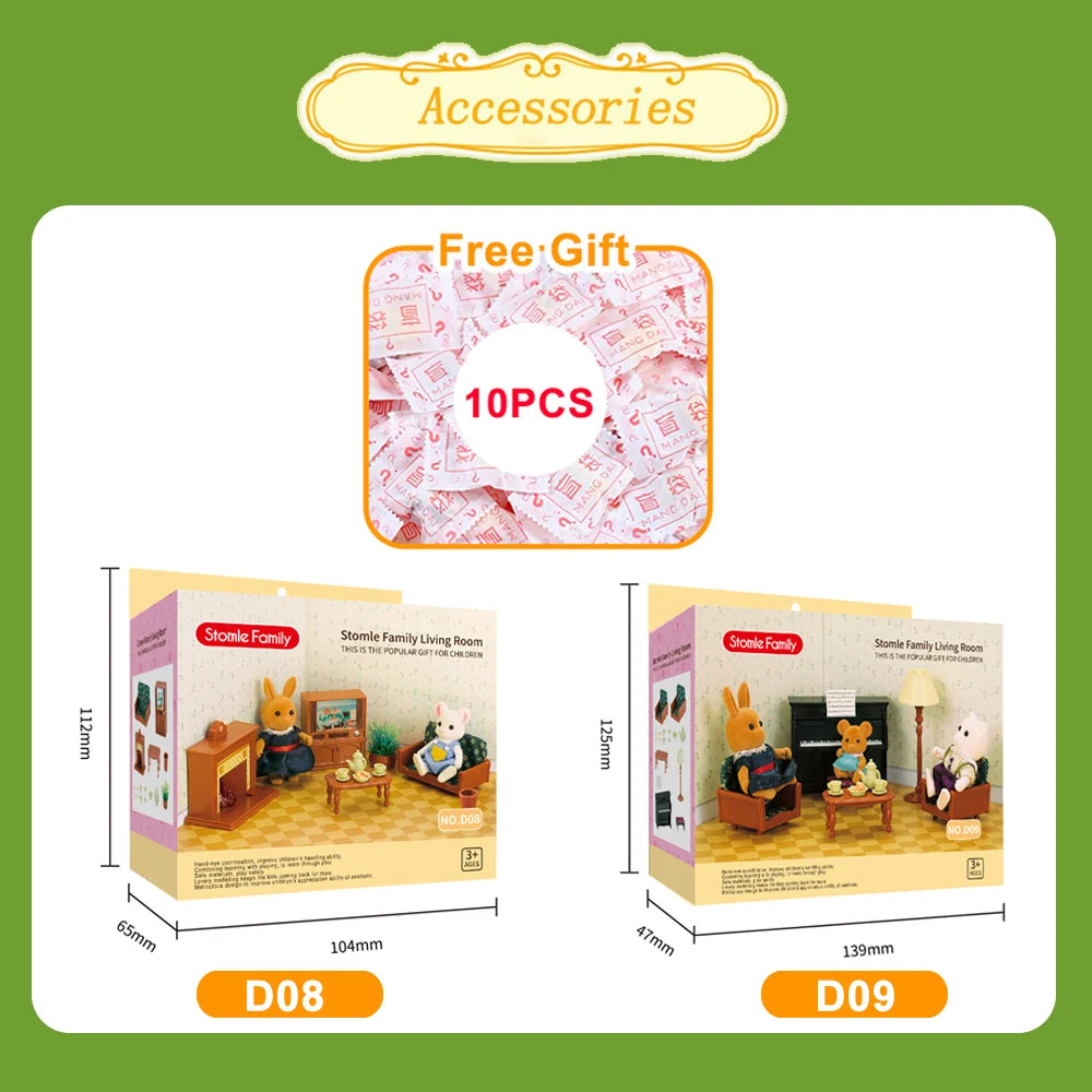 1:12 Poppenhuis Meubels Villa – Miniatuur Keuken- en Dinette Set