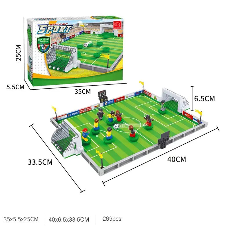 Tafelvoetbal Bouwset – Voetbalstadion & Wereldteam (14+ jaar)