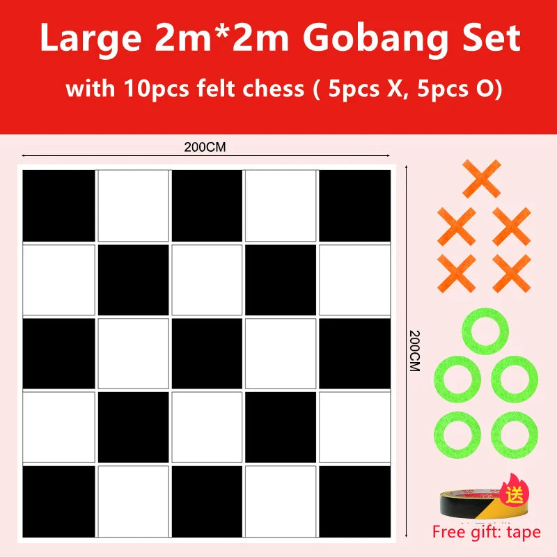 Buiten Tic Tac Toe Spel – Gobang XXL Teamspel voor Kinderen & Events