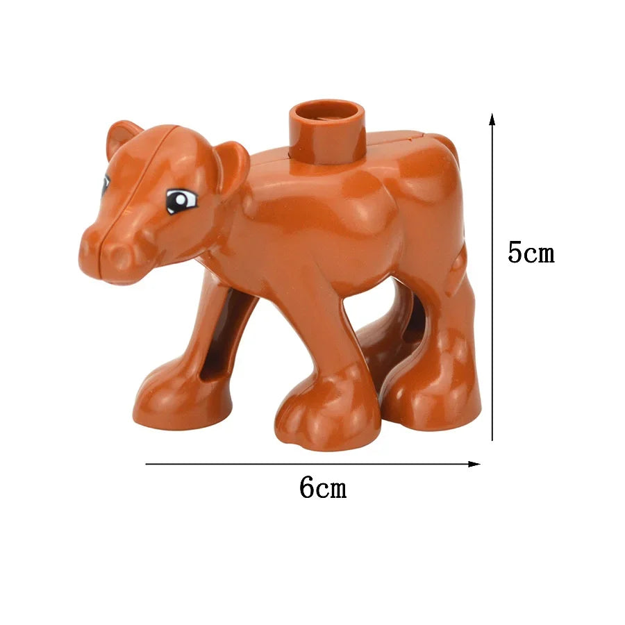Dieren Bouwstenen Kind – 72x Grote Duplo Blokken Set (3+ Jaar)