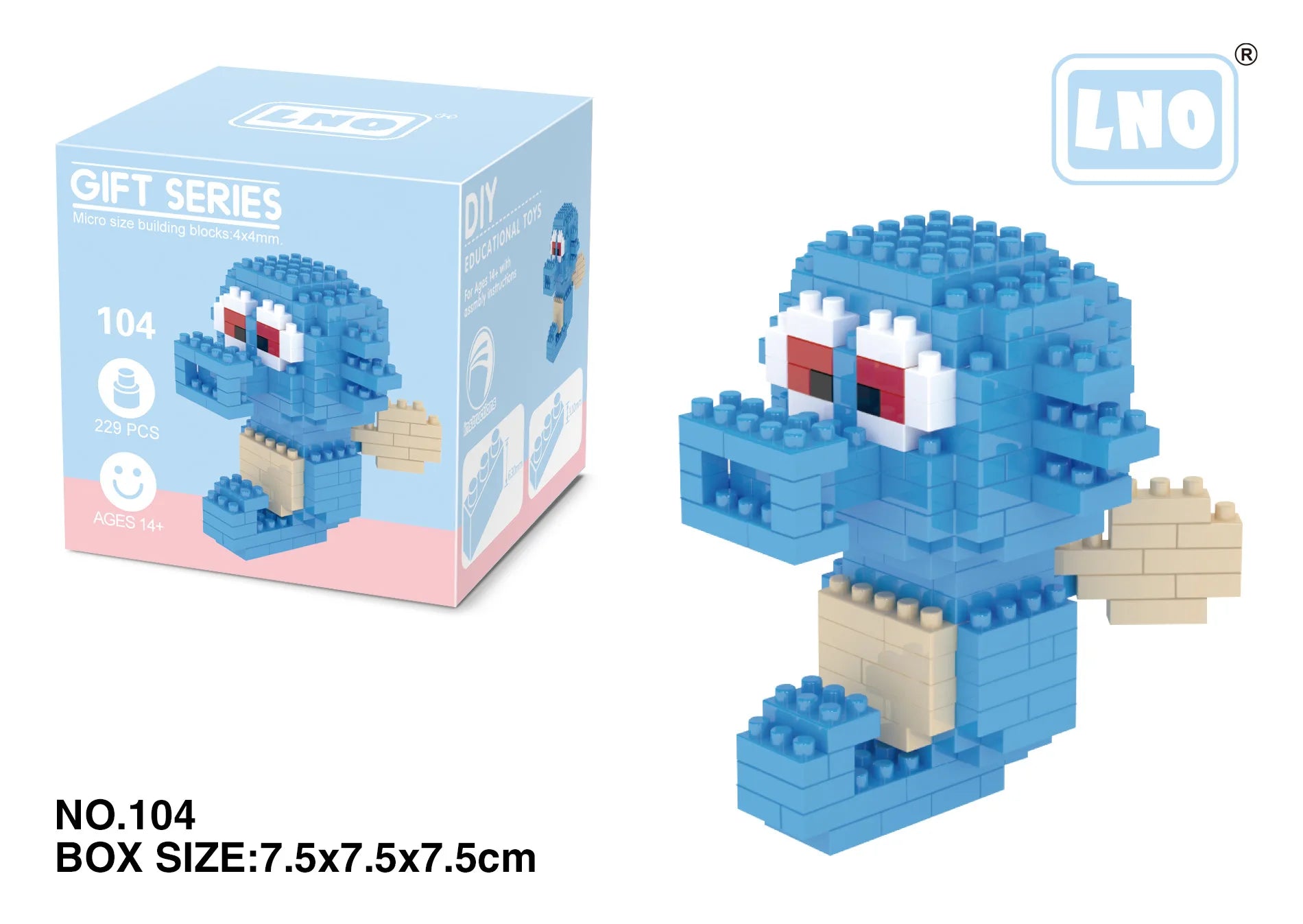 Pokemon Nanoblocks – Charizard & Kyogre Bouwset (14+ Jaar)