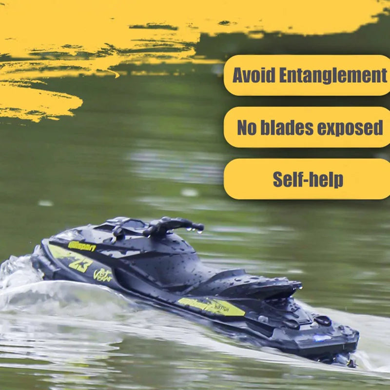 Speedboot met Jetspray & LED – 25 km/u RC Boot voor Kinderen