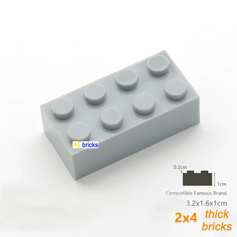 80 Stuks Bouwstenen – Dikke Blokken Compatibel met Lego (3+)