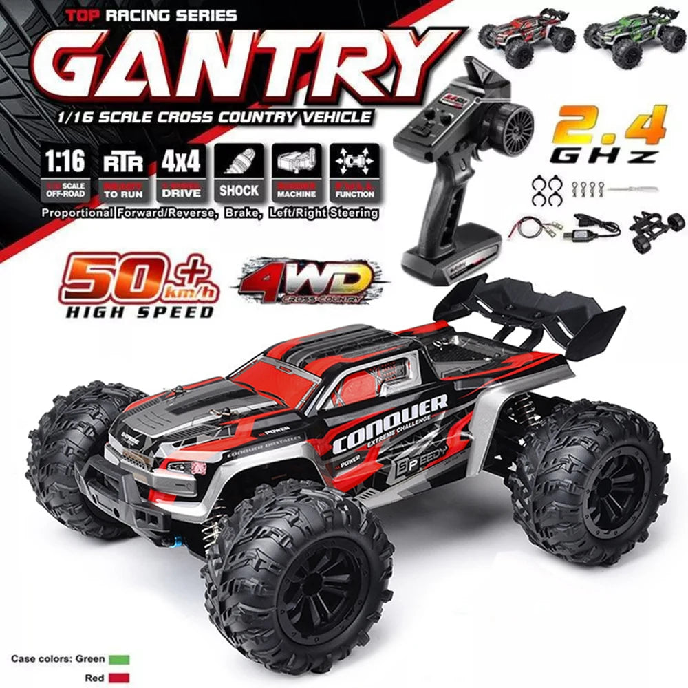 RC Monstertruck 2024 – Bestuurbare 4WD Auto voor Kinderen (1:16)