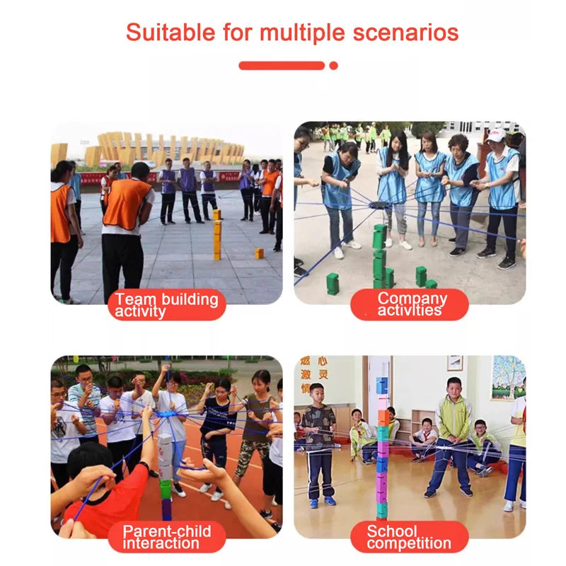 Team Samenwerking Torenbouw Spel – Groepsspel voor Kinderen & Teams