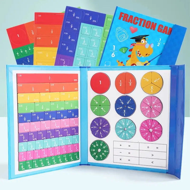 Magnetische Fractiepuzzel – Montessori Wiskundespel (3-12 jaar)