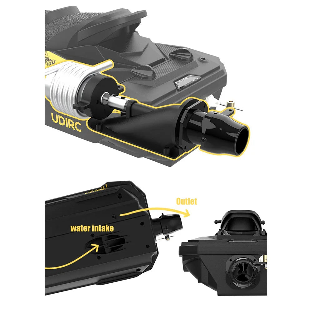 Speedboot met Jetspray & LED – 25 km/u RC Boot voor Kinderen