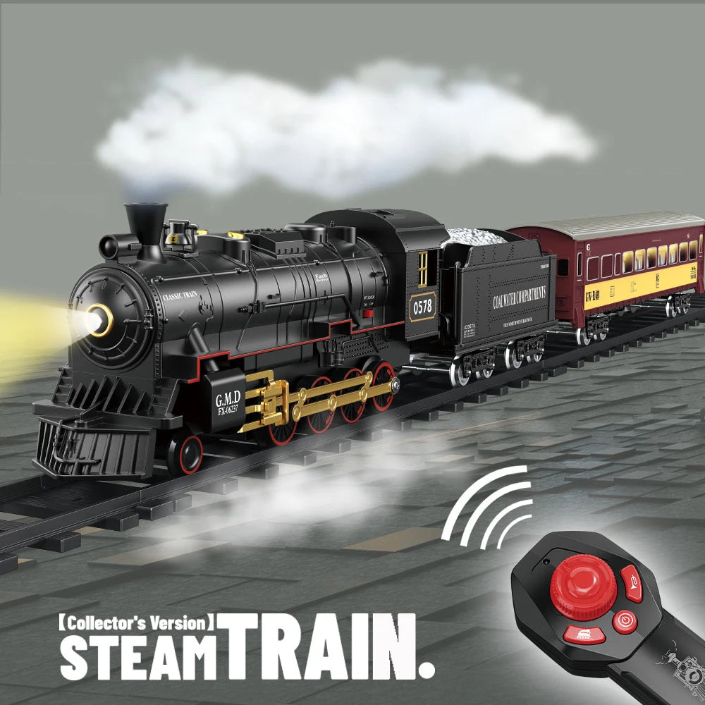 RC Stoomtrein met Rook & Geluid – Afstandsbedienbare Treinset Kinderen