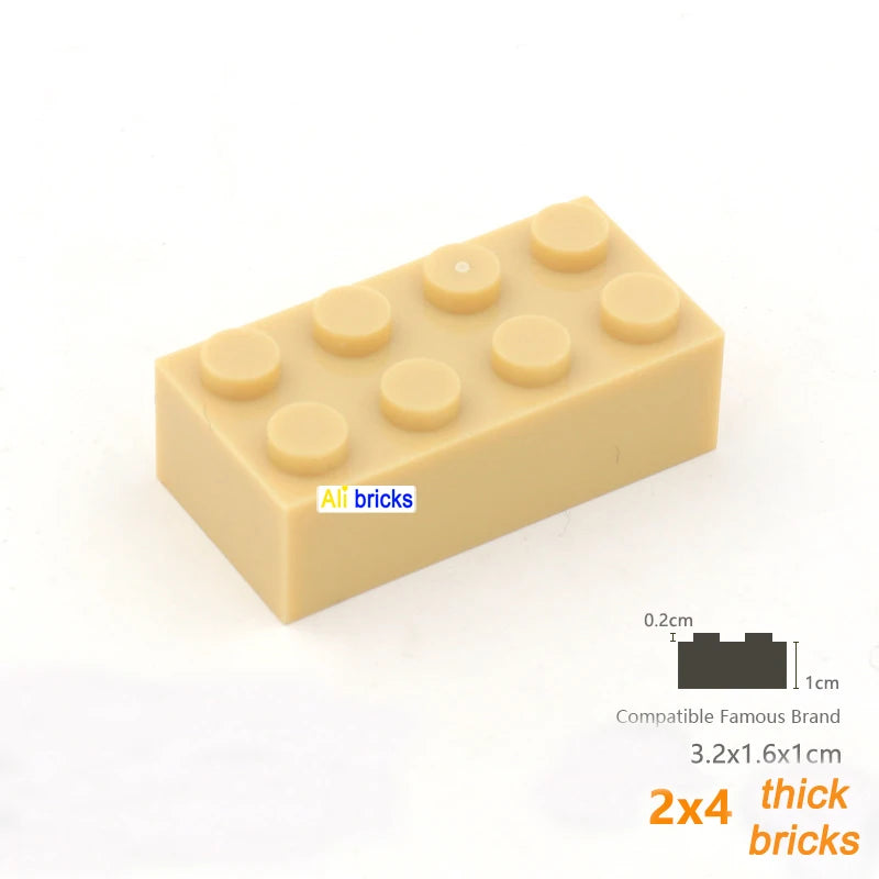 80 Stuks Bouwstenen – Dikke Blokken Compatibel met Lego (3+)