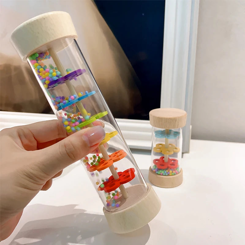 Montessori Regenstick Kind – Rainbow Zandloper Speelgoed (3+)