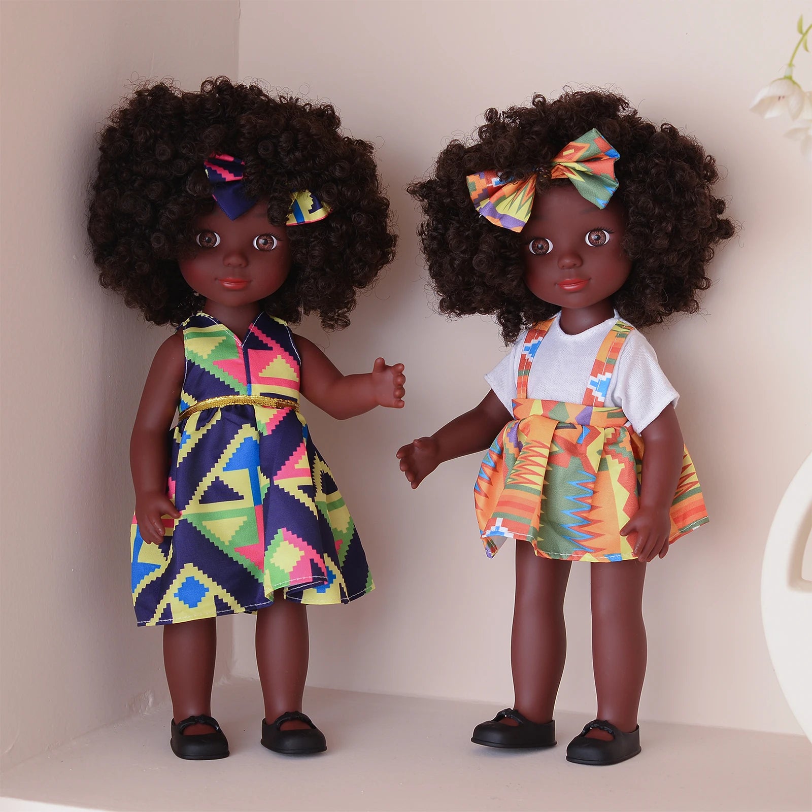 Afrikaanse Modepop 35 cm – Culturele Pop voor Creatief Spel