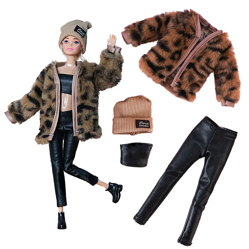 Poppenkleertjes 30 cm – Jurk & Jas Mode Outfit voor Poppen (3+)