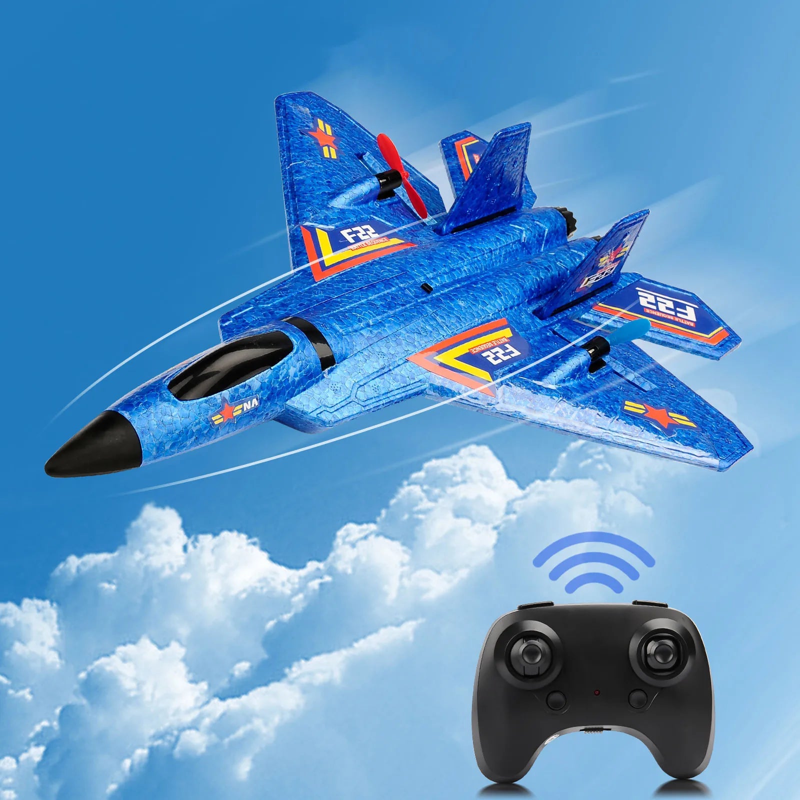 F22 RC Vliegtuig – Lichtgewicht Schuim Raptor met Afstandsbediening