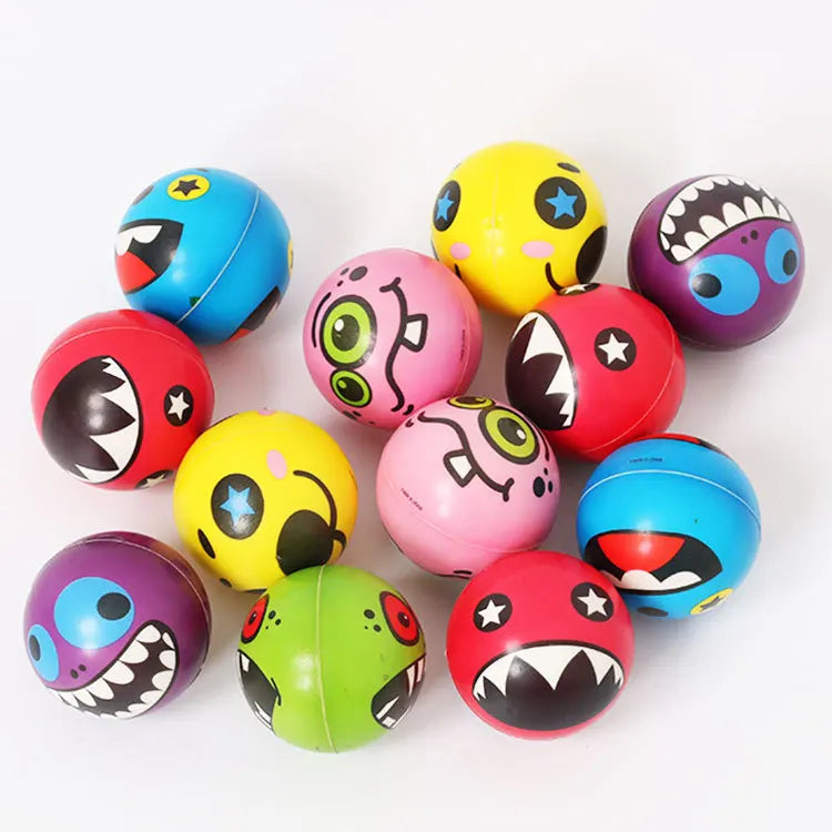Set van 6 Glimlach Stressballen – Ontspanning & Plezier voor Kinderen