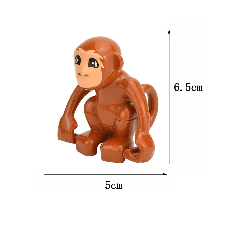 Dieren Bouwstenen Kind – 72x Grote Duplo Blokken Set (3+ Jaar)