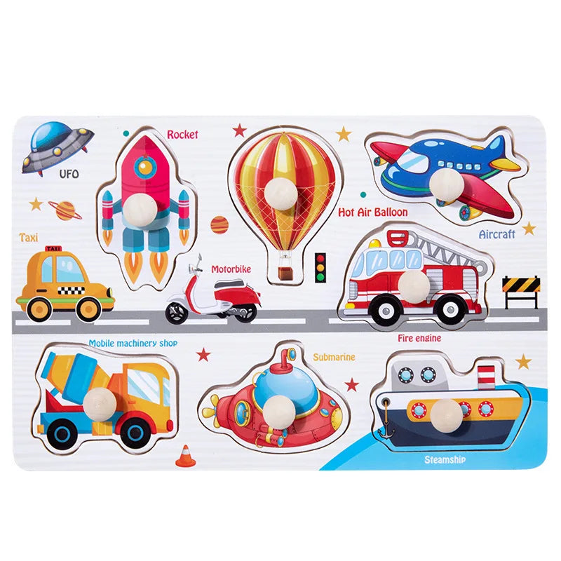 Houten Montessori Puzzel – Letters & Cijfers voor Kind (3-6 jaar)
